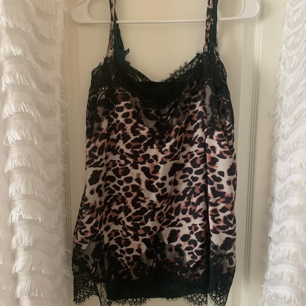 Cheetah lace shirt